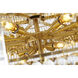 Canada 60 Light 43.4 inch Shiny Gold Chandelier Ceiling Light